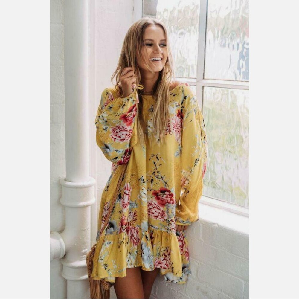 Jaase Summer Sunshine Maya Floral Short Dress